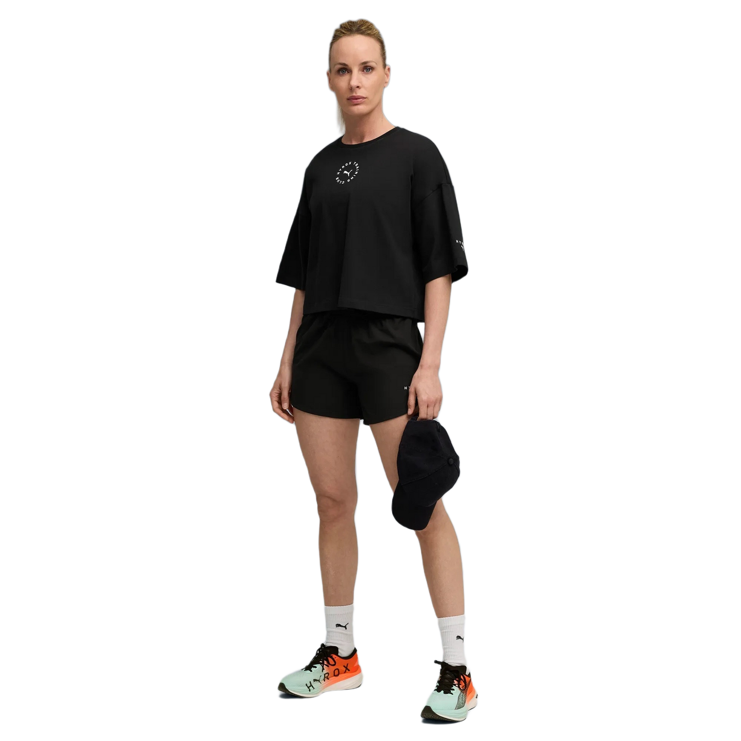 PUMA x HYROX CROPPED LIFESTYLE T-Shirt PUM-527639-BLACK