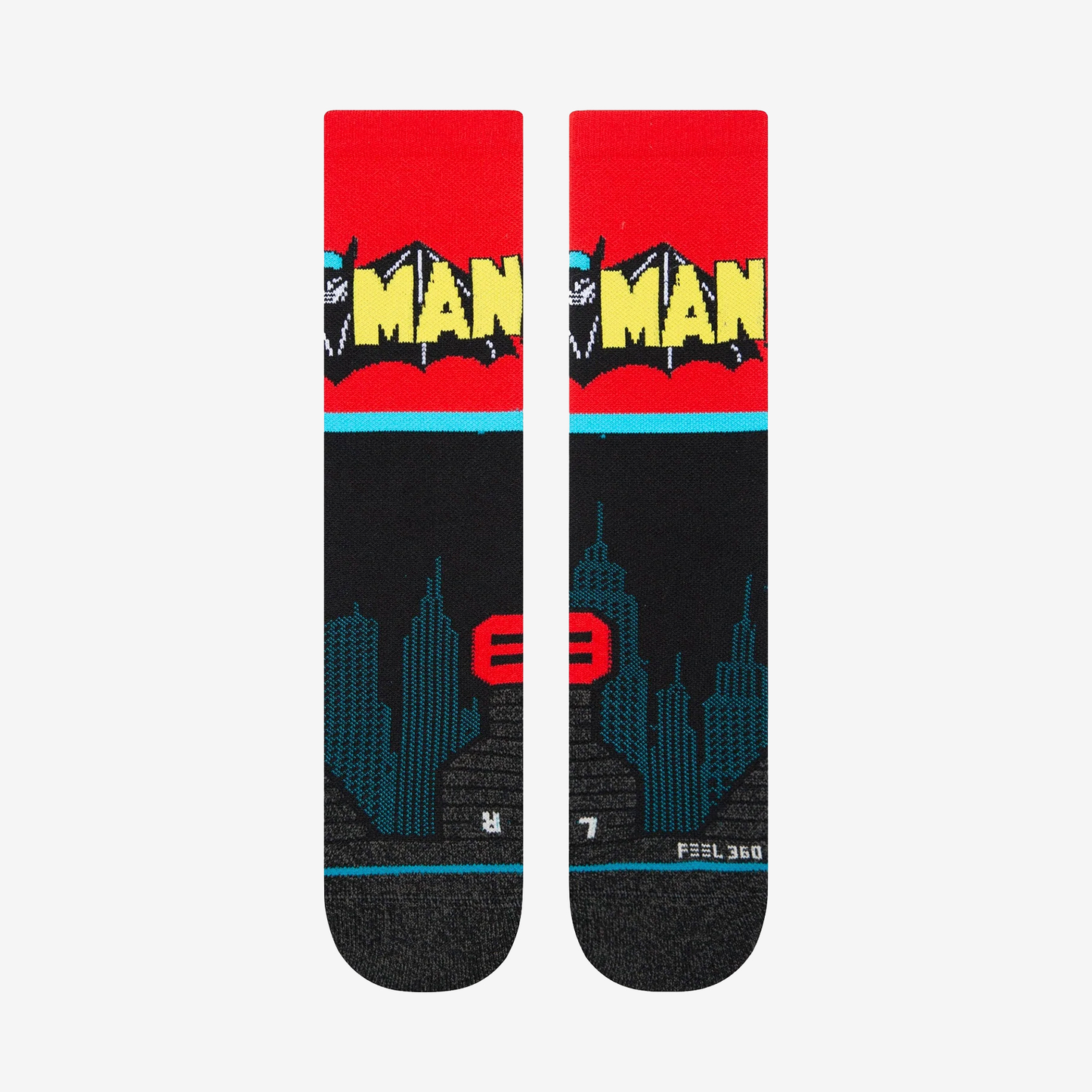 STANCE BATMAN COMIC CREW SOCKS A458D22BAT-BLK