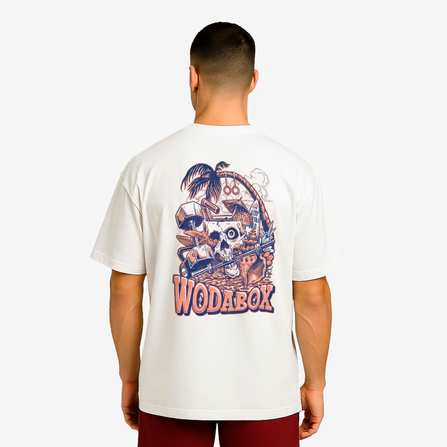 T-shirt Oversize Wodabox Pain Paradise - Unisexe