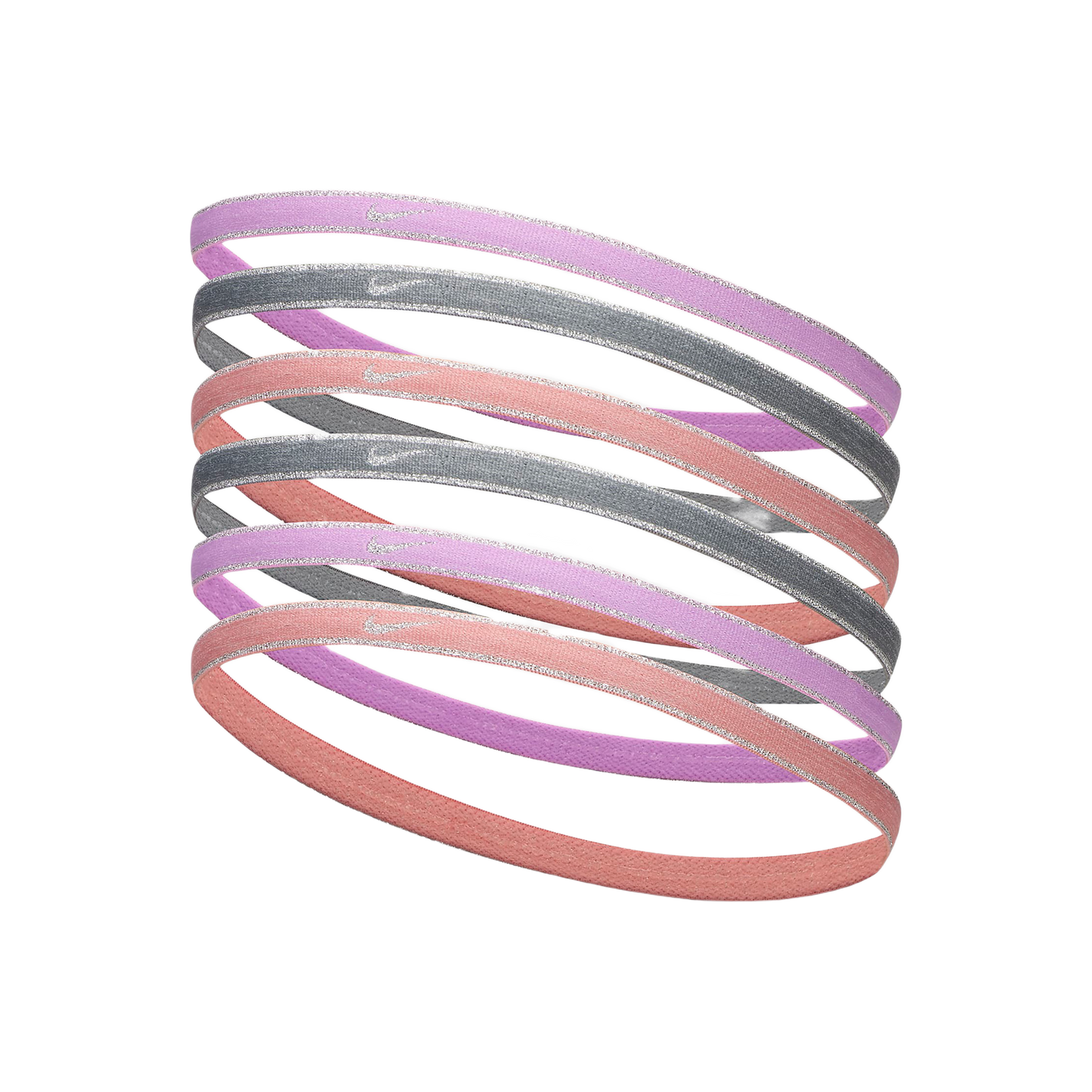 NIKE SWOOSH SPORT HEADBANDS 6PK TIPPED DA7156-646