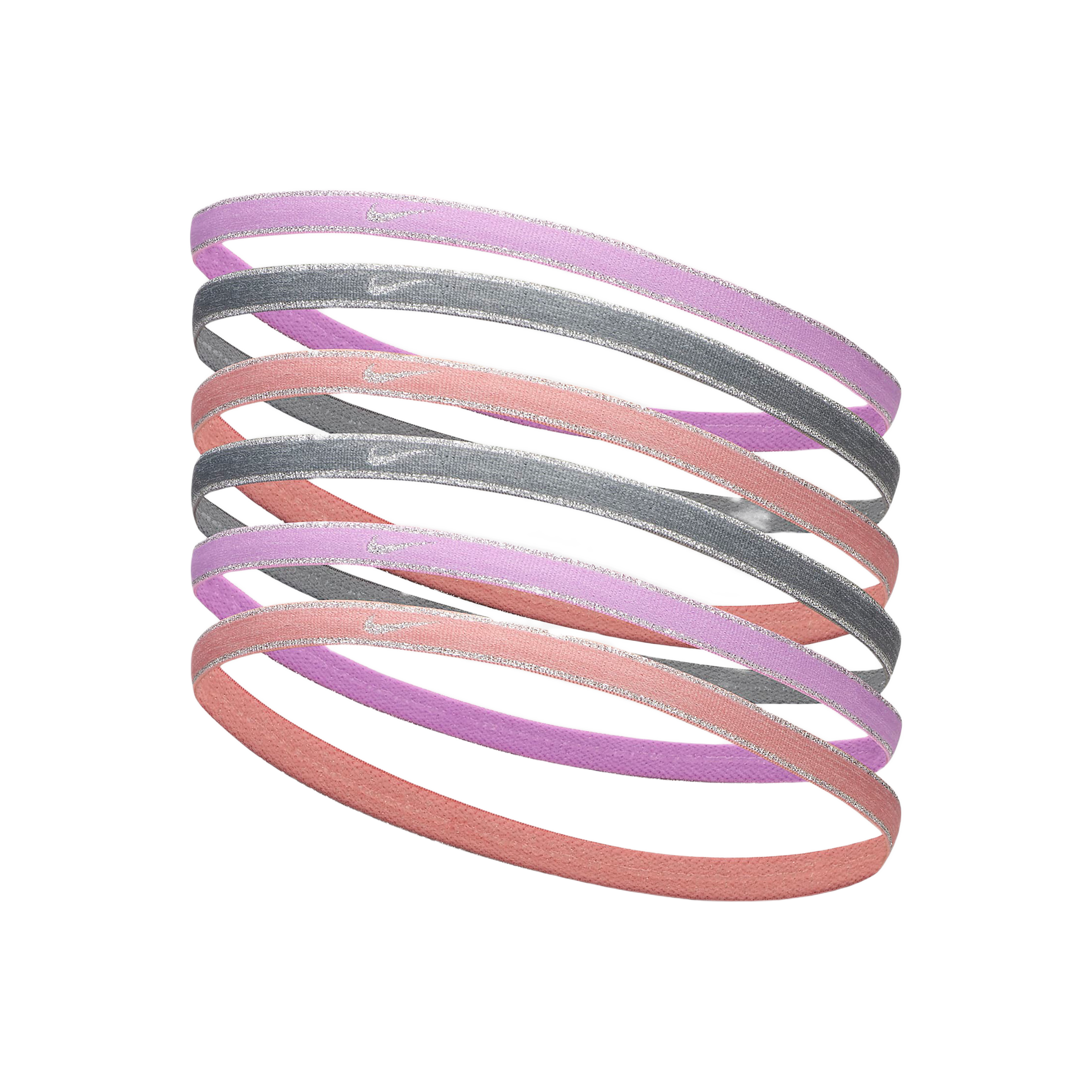 NIKE SWOOSH SPORT HEADBANDS 6PK TIPPED DA7156-646