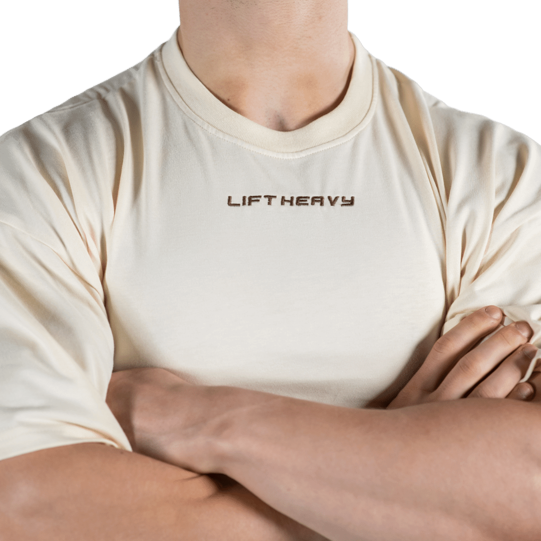Lift Heavy The Heavy Statement Oversized T-Shirt STATEMENTTSHIRT-SAND