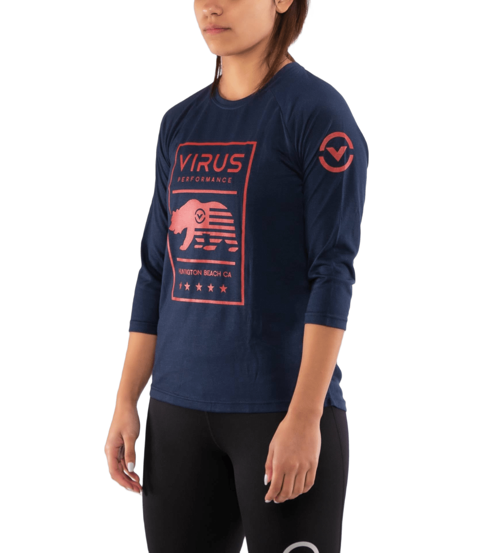 VIRUS RAGLAN T-SHIRT WPC42-NAVY