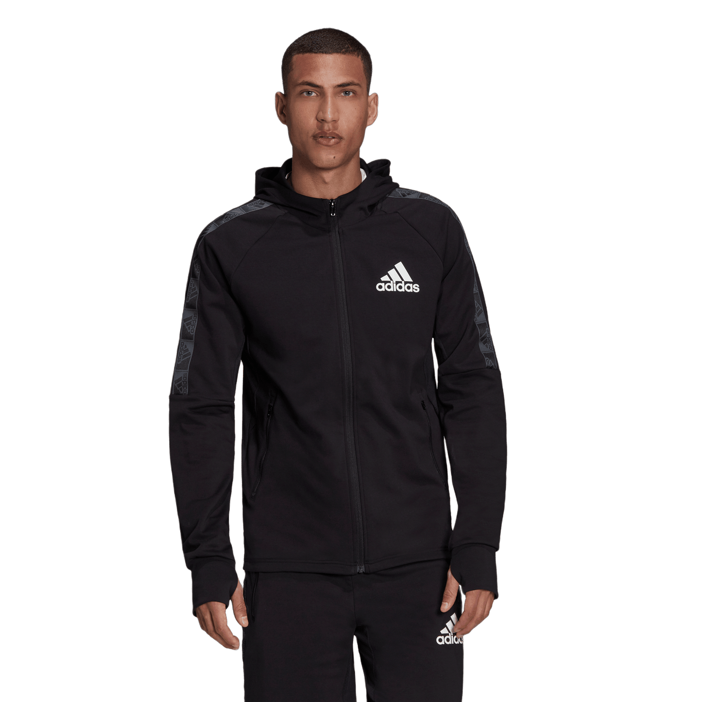 ADIDAS AEROREADY DESIGNED TO MOVE MOTION LOGO HOODIE IYQ73-GV5302