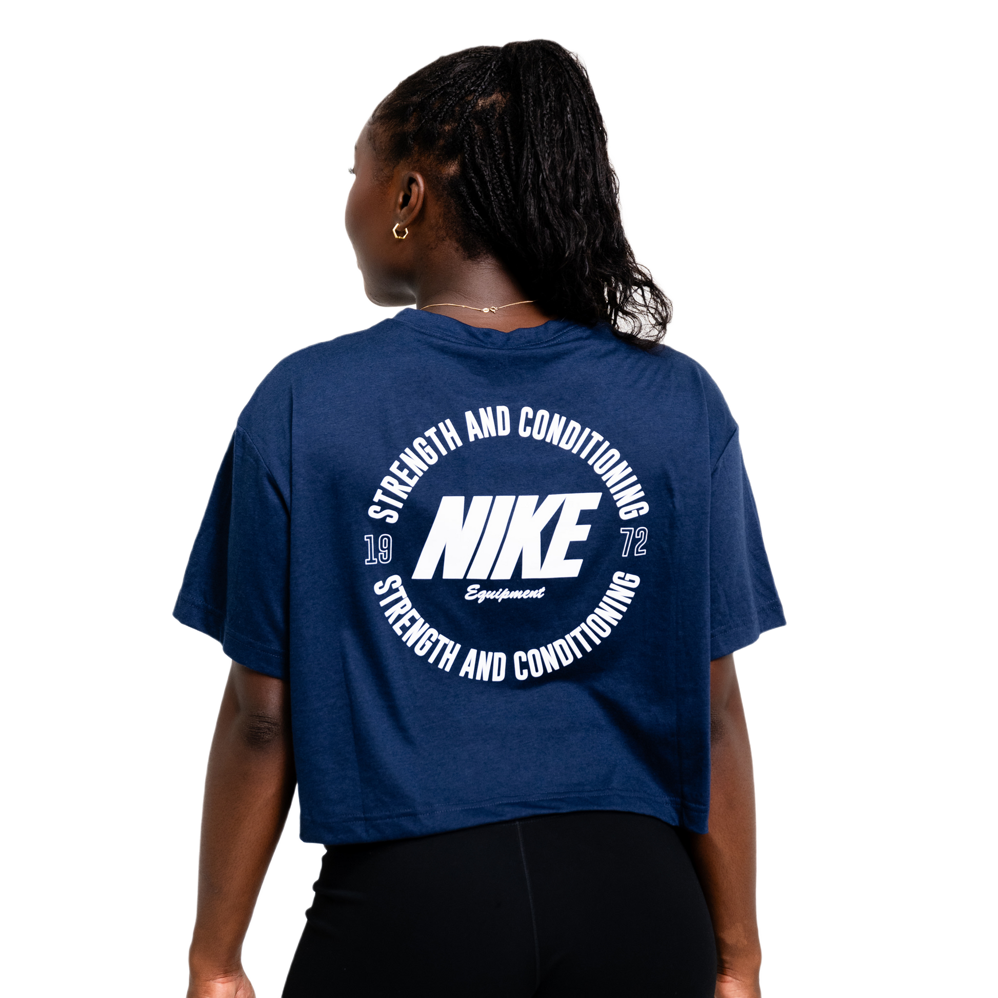 Nike Strength S&C Cropped Tee AWCT-Navy