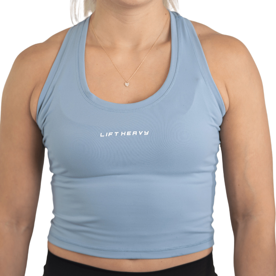 Lift Heavy Cropped Tank CROPPEDTANK-BLUE