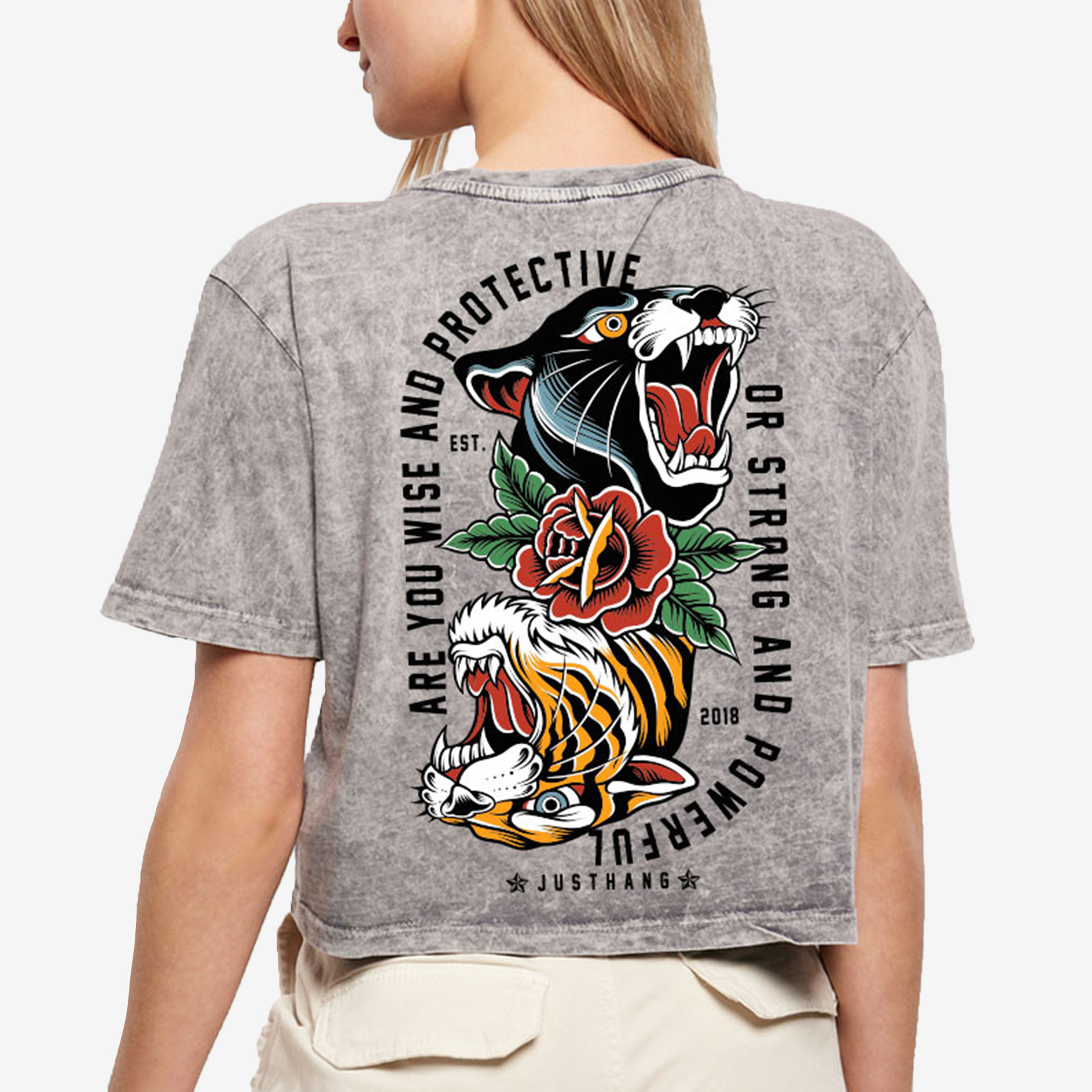 JUSTHANG OVERSIZE CROP TOP 