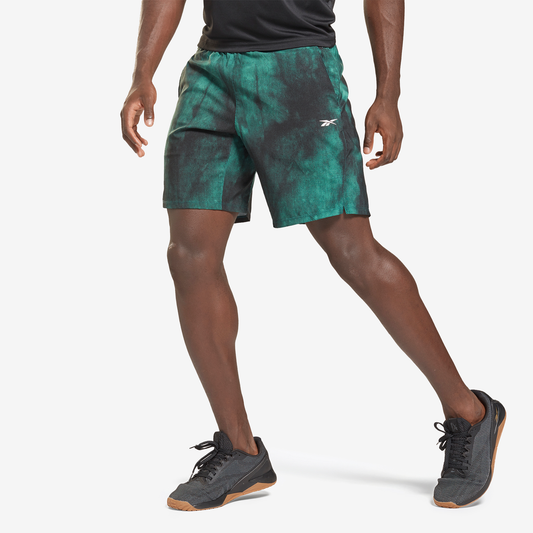 REEBOK EPIC LIGHTWEIGHT PRINTED TRAINING SHORTS BF007-GS6588
