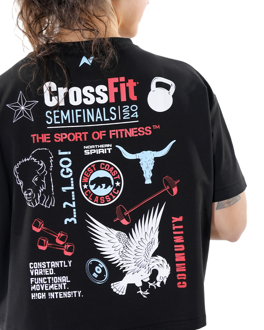 WOMEN'S OVERSIZED CROSSFIT® 2024 T-SHIRT NS-SF24-WT15-INK-WCC