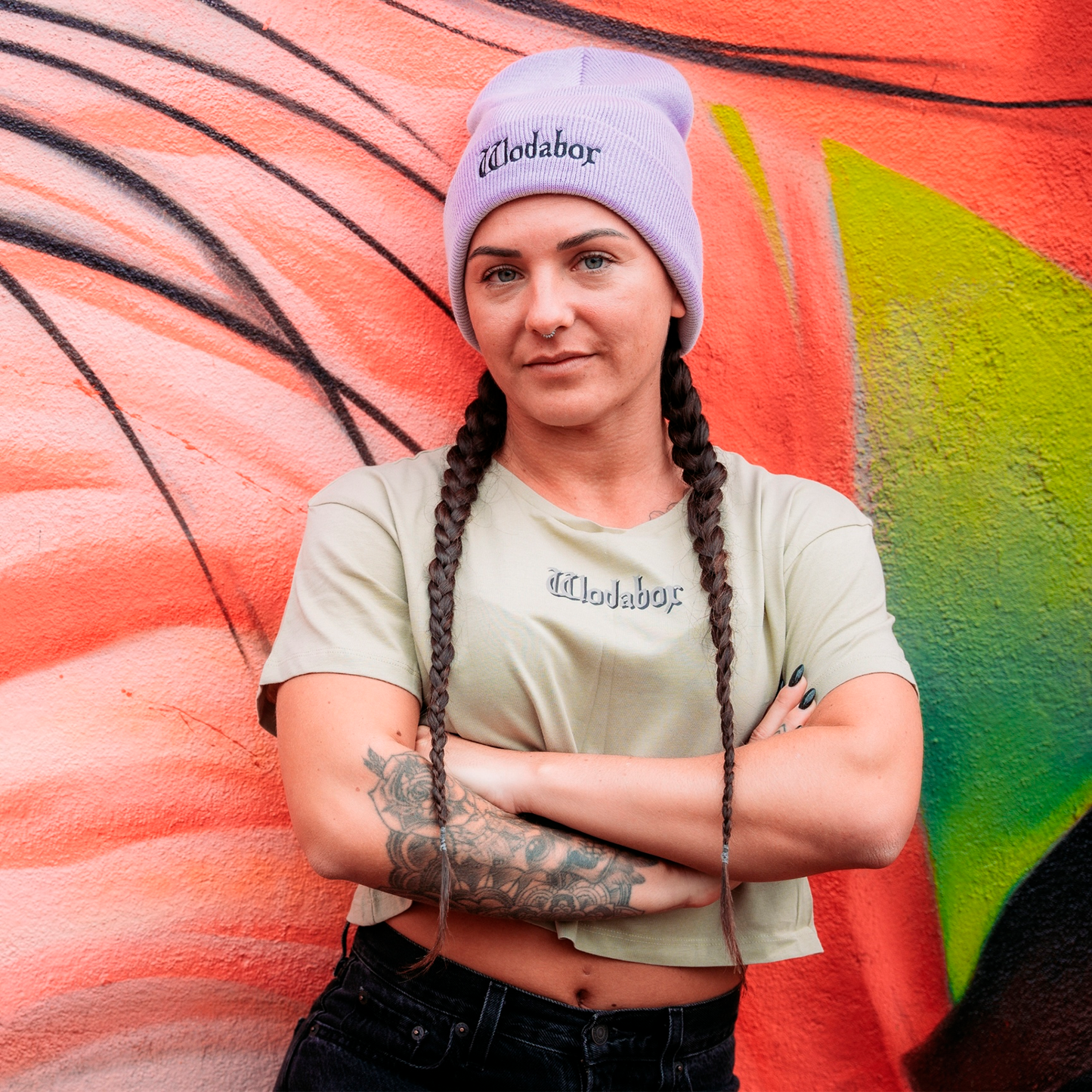 CROP TOP HEAVY WEIGHT DIVISION WDBCROHEAVY-KHAKI