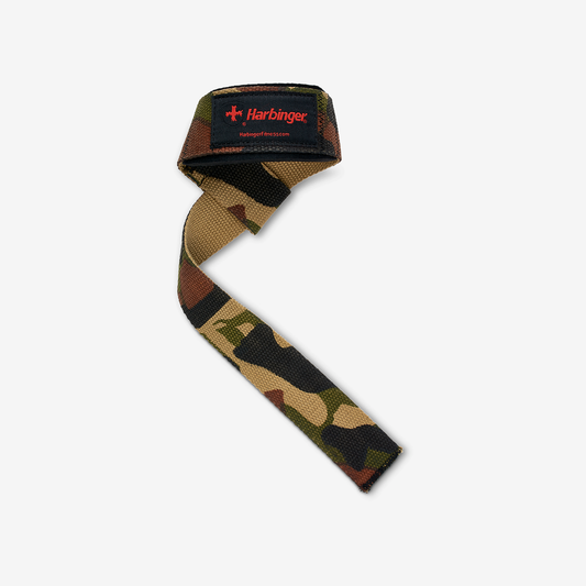 HARBINGER PADDED COTTON LIFTING STRAPS (2 U) HAR-STRAPS-CAMO-Camo