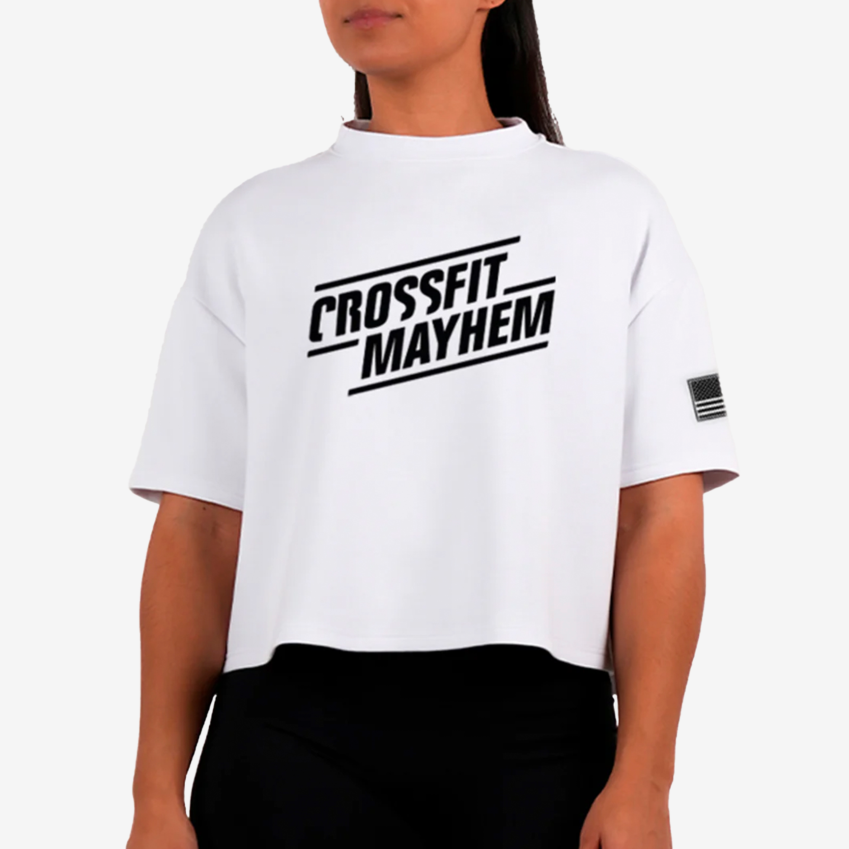 Oversized Crop Top Mayhem - Women NS-MYHSS25-WT15-ALB/CFMYH