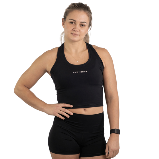 Lift Heavy Cropped Tank CROPPEDTANK-BLACK