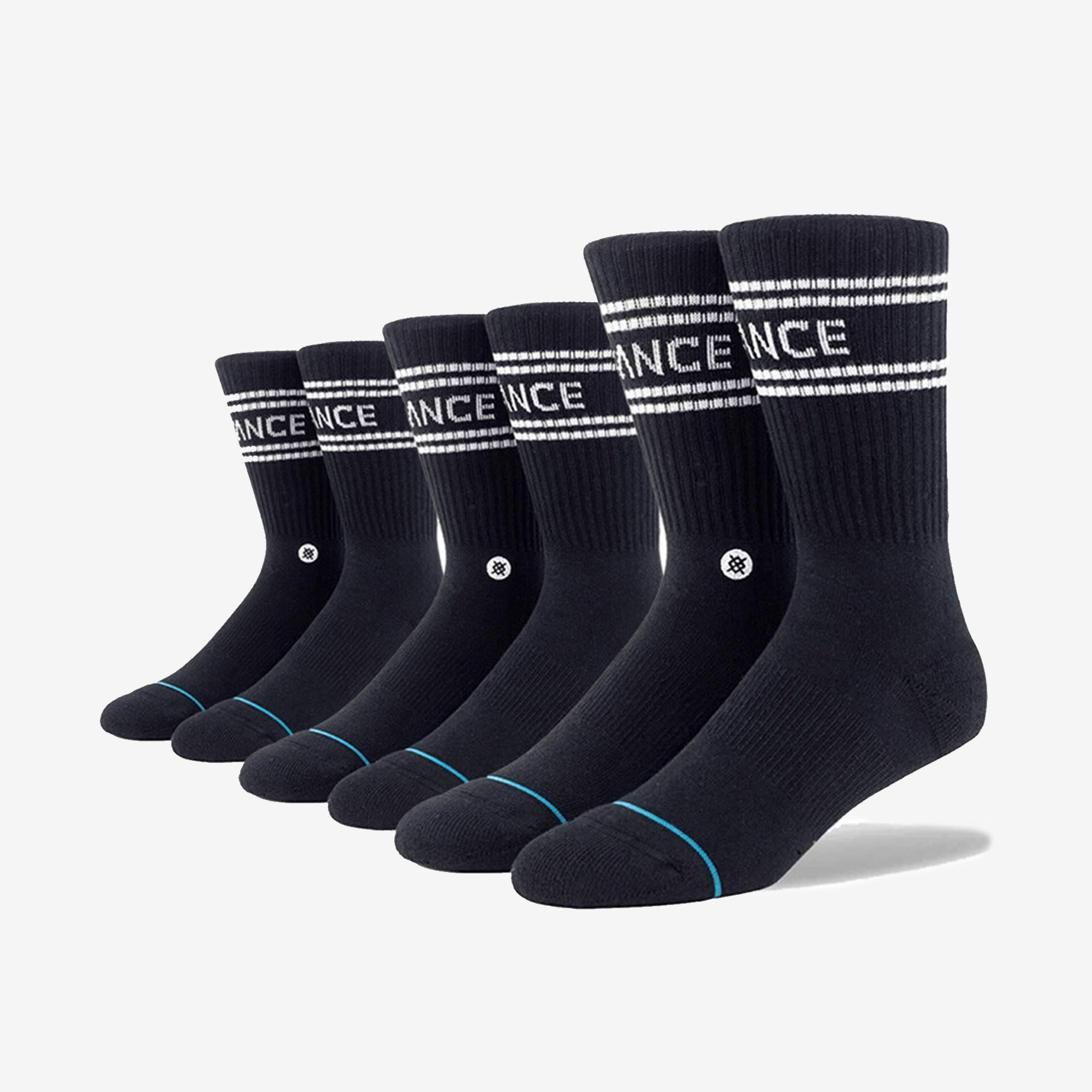SOCKS STANCE CREW - 3 UNITS A556D20SRO-BLK
