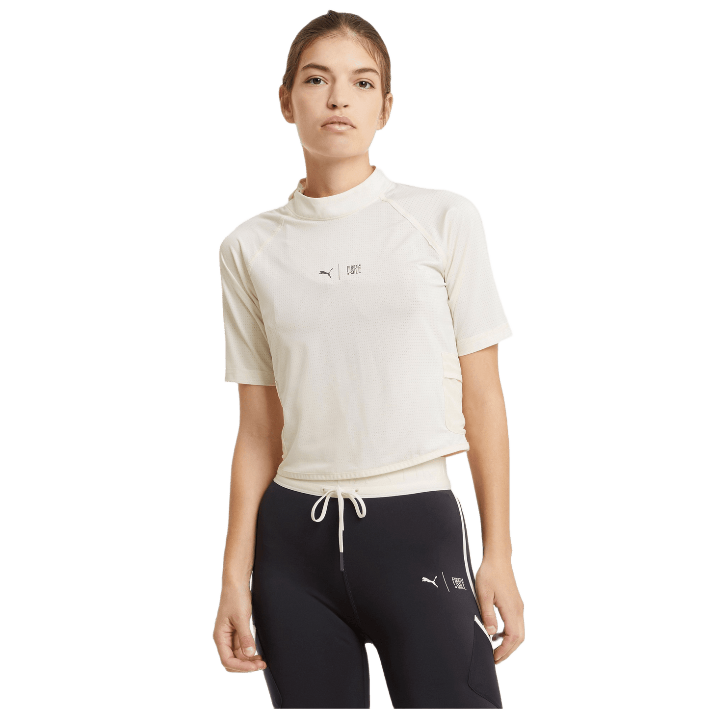 PUMA TRAIN FIRST MILE MOCK NECK TEE 520249-75