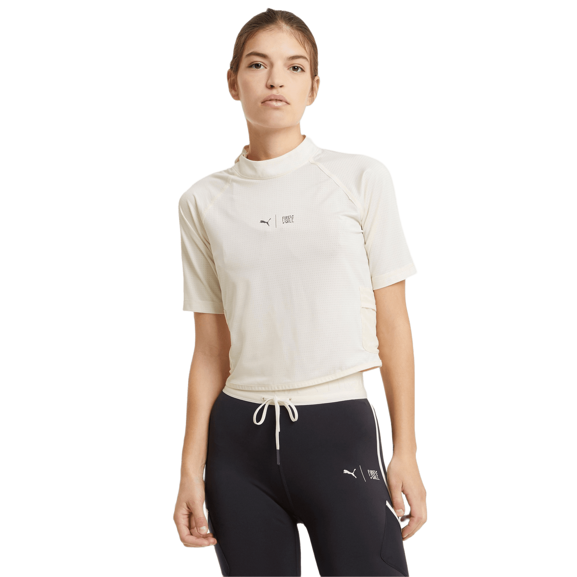 PUMA TRAIN FIRST MILE MOCK NECK TEE 520249-75