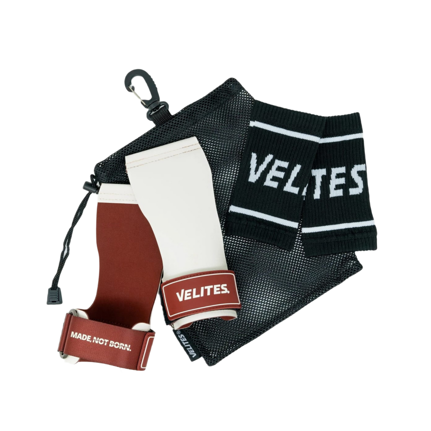VELITES QUAD ULTRA GRIPS - NO CHALK QUADULTRA-WHITE/GARNET