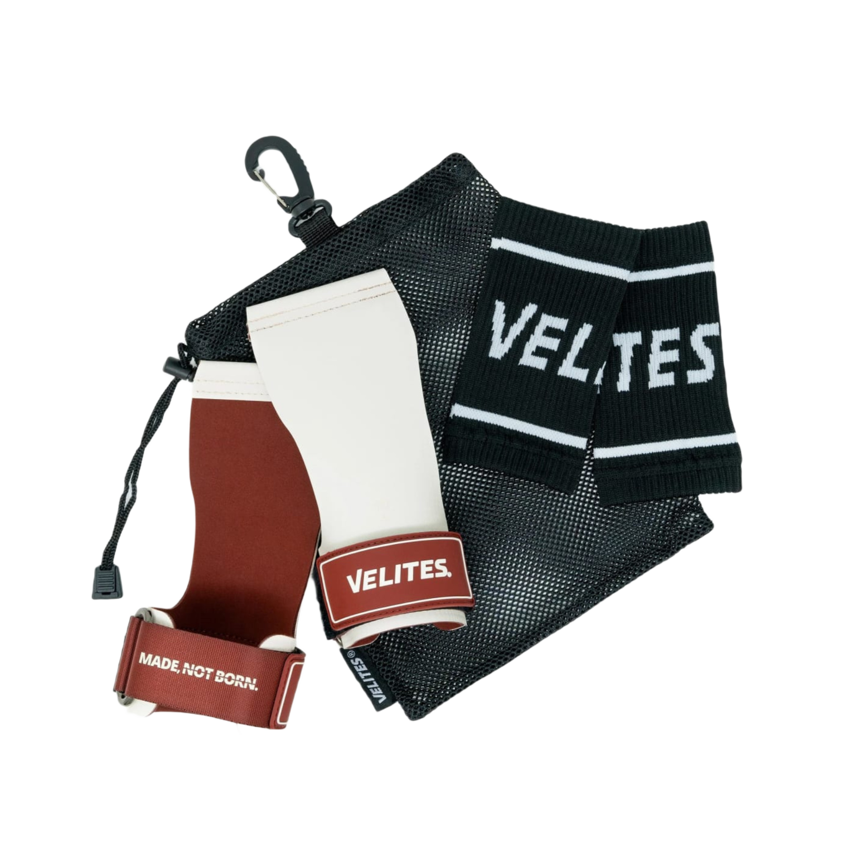 VELITES QUAD ULTRA GRIPS - NO CHALK QUADULTRA-WHITE/GARNET