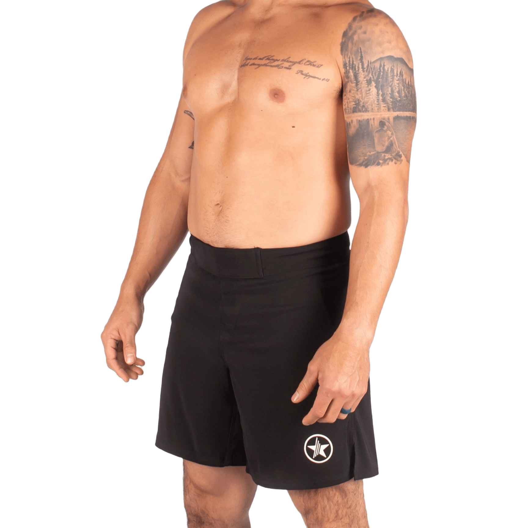SAVAGE BARBELL MELEE SHORTS SAV-MSHORTS-MELEE-BLACK