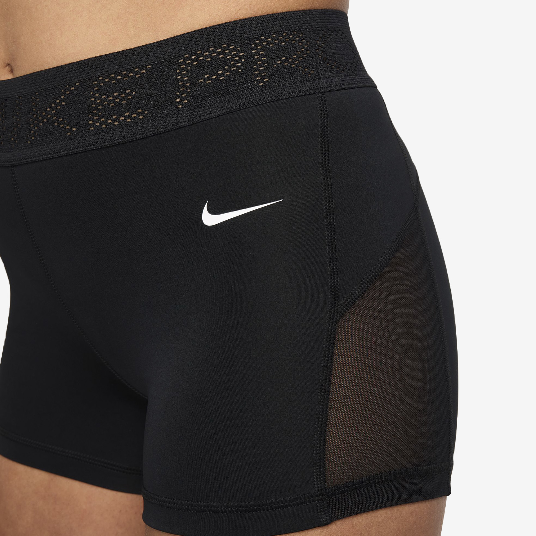 NIKE DRI-FIT MID WAIST SHORT - WOMEN FN3336-010