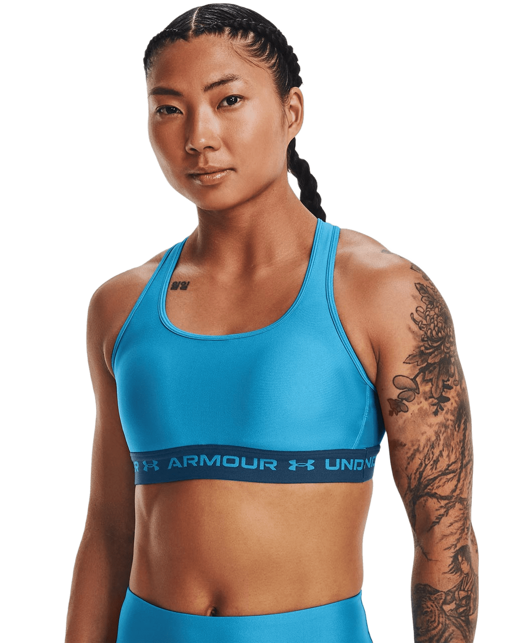 TOP UNDER ARMOUR MID CROSSBACK - MEDIUM IMPACT 1361034-419