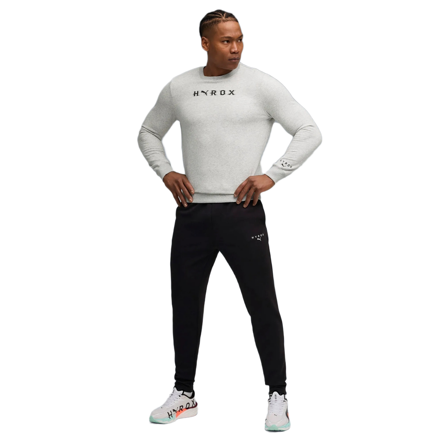 PUMA x HYROX HEAVYWEIGHT Sweatshirt PUM-527579-GRAY