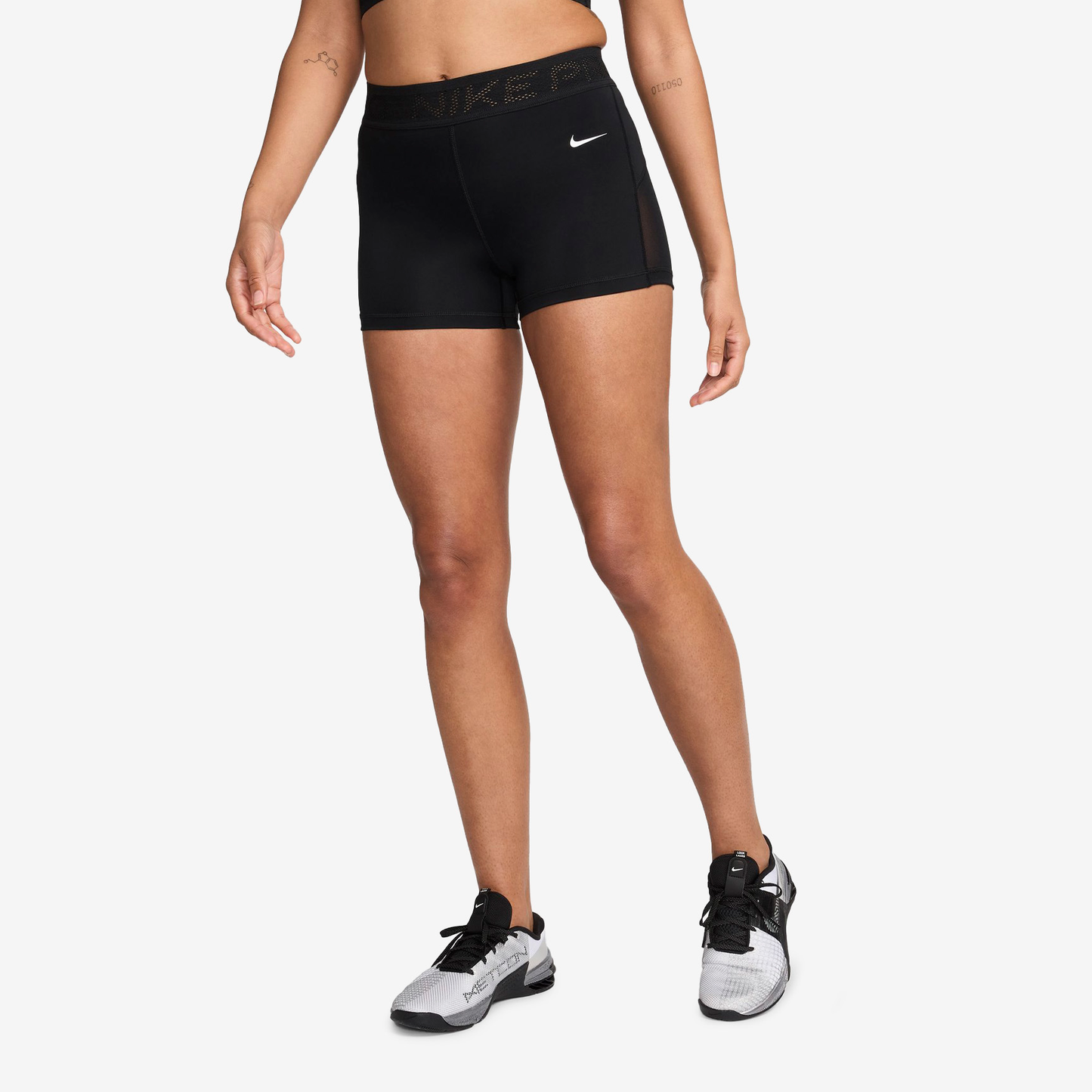 NIKE DRI-FIT MID WAIST SHORT - WOMEN FN3336-010