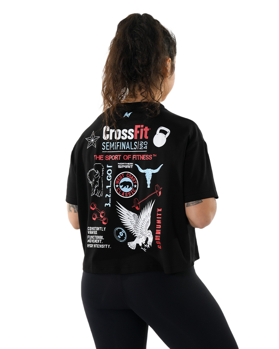 WOMEN'S OVERSIZED CROSSFIT® 2024 T-SHIRT NS-SF24-WT15-INK-WCC