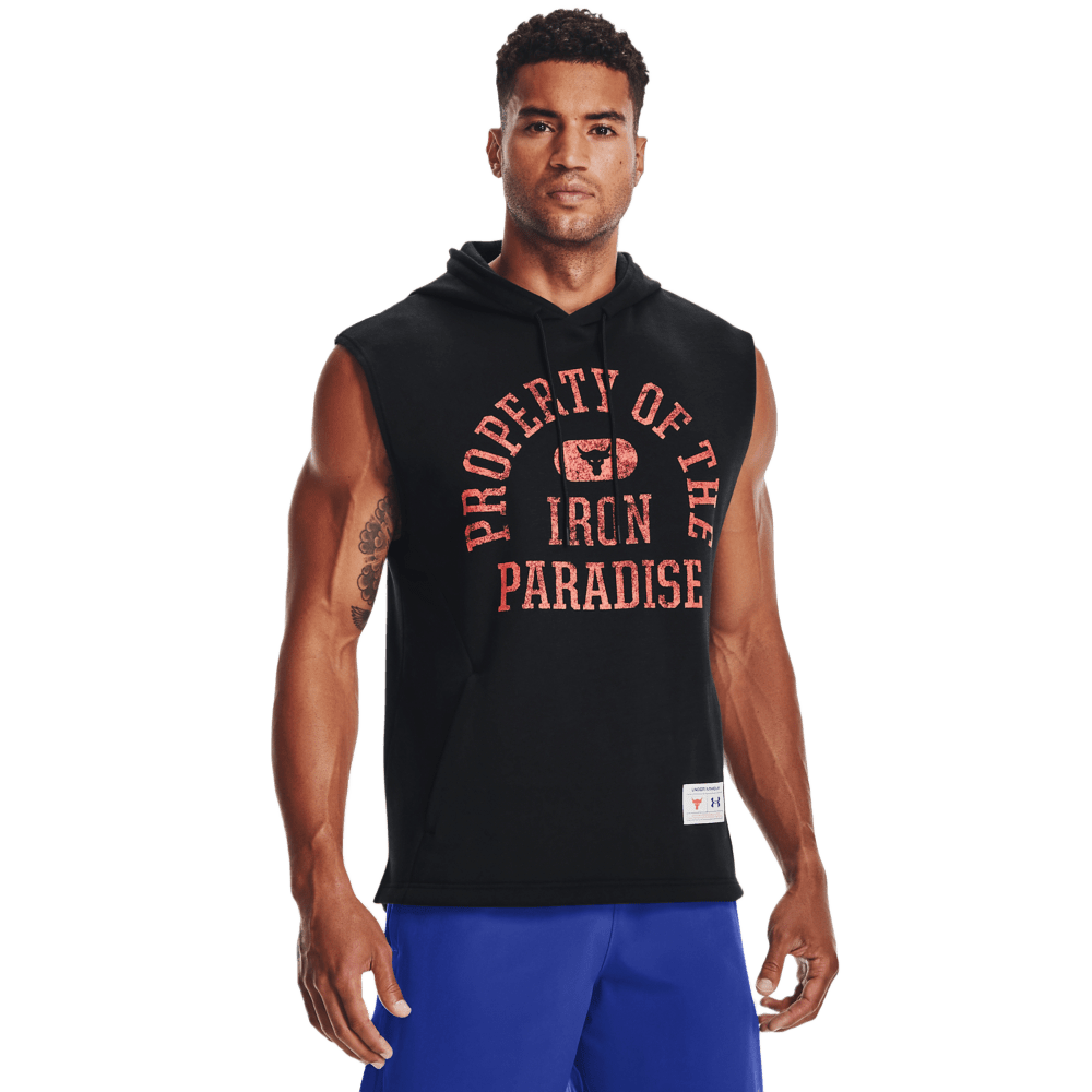 UNDER ARMOUR PROJECT ROCK CHARGED COTTON HOODIE 1367034-001