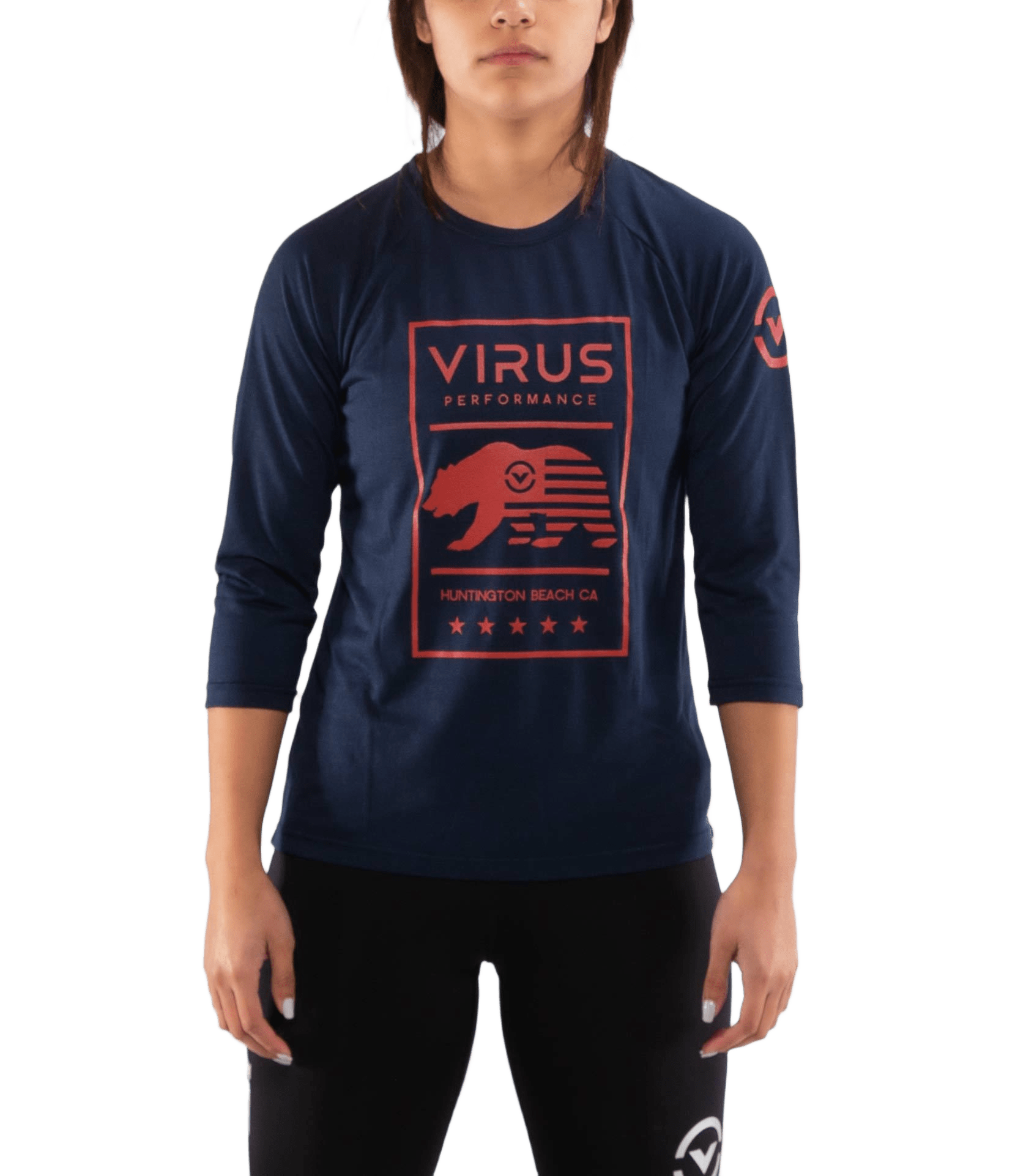 VIRUS RAGLAN T-SHIRT WPC42-NAVY