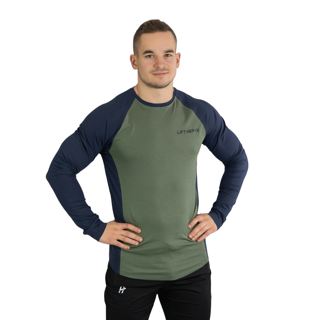 Lift Heavy Dual Fitted Longsleeve FITTEDLONGSLEEVE-OLIVE