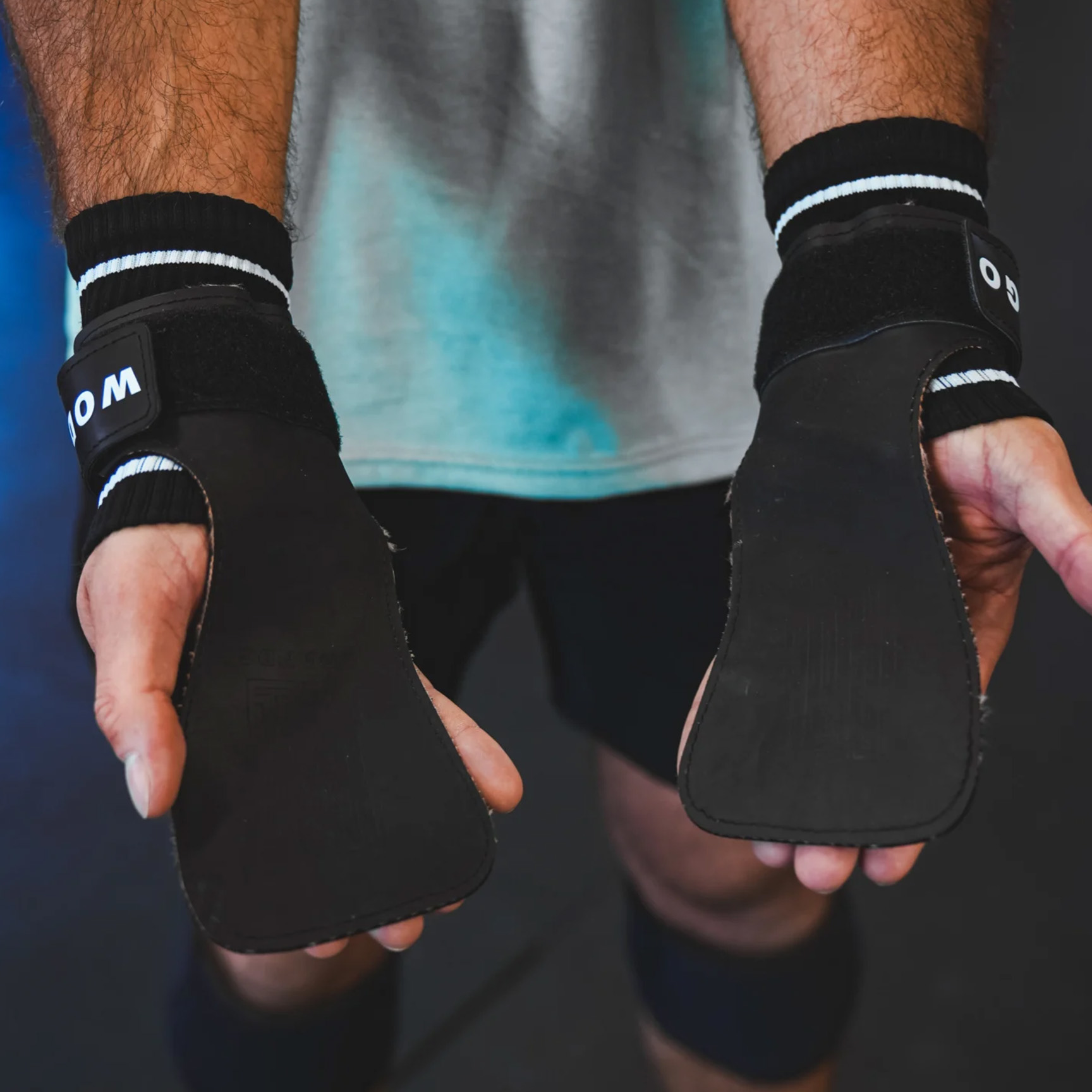 WODANDGO POWERGRIP V2 Gym Grips WAGPG2-BLACK