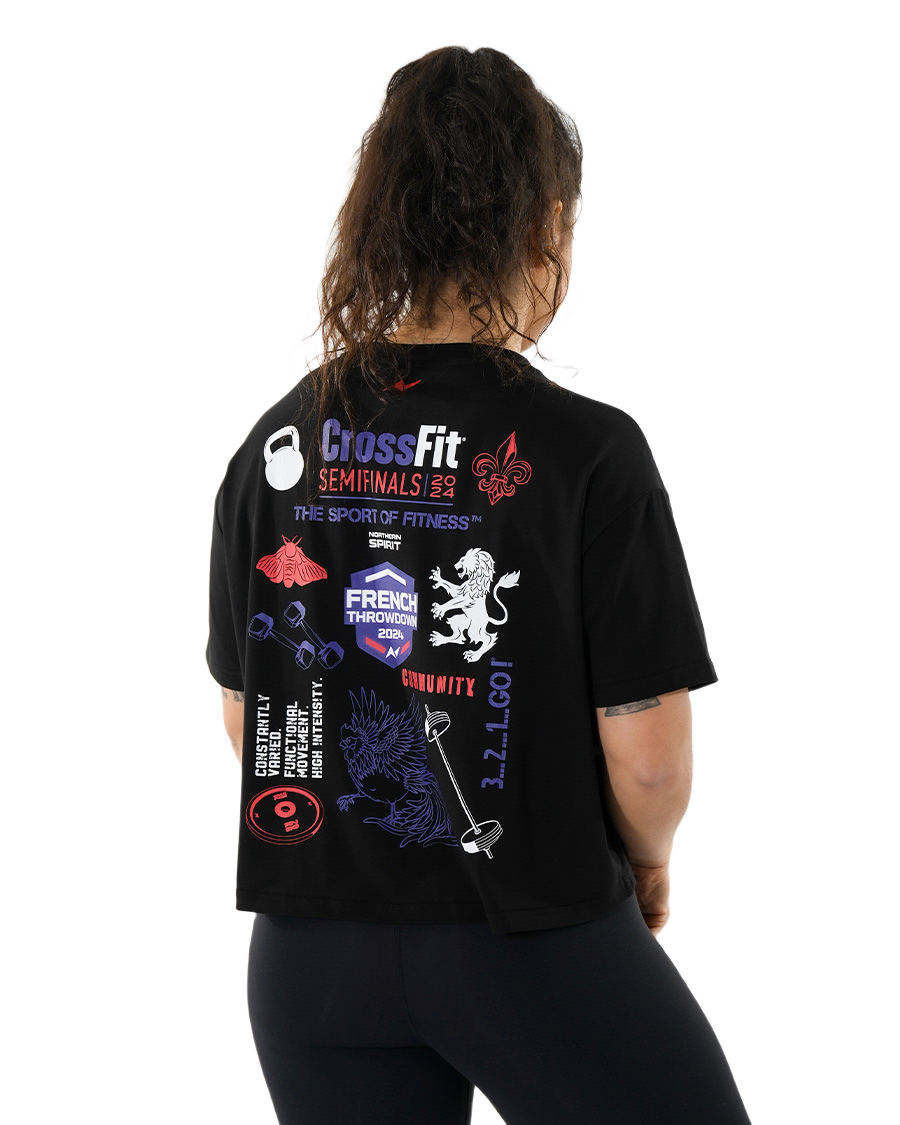 WOMEN'S OVERSIZED CROSSFIT® 2024 T-SHIRT NS-SF24-WT15-INK-FTD