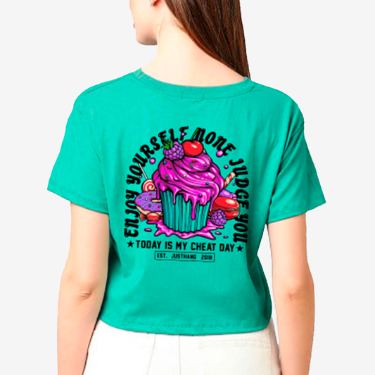 JUSTHANG OVERSIZE CROP TOP JUSCRO-CUPCAKE