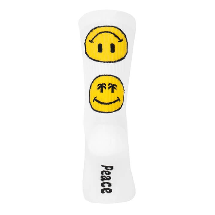 SMILEY PACIFIC & CO SOCKS SMILEY-WHITE