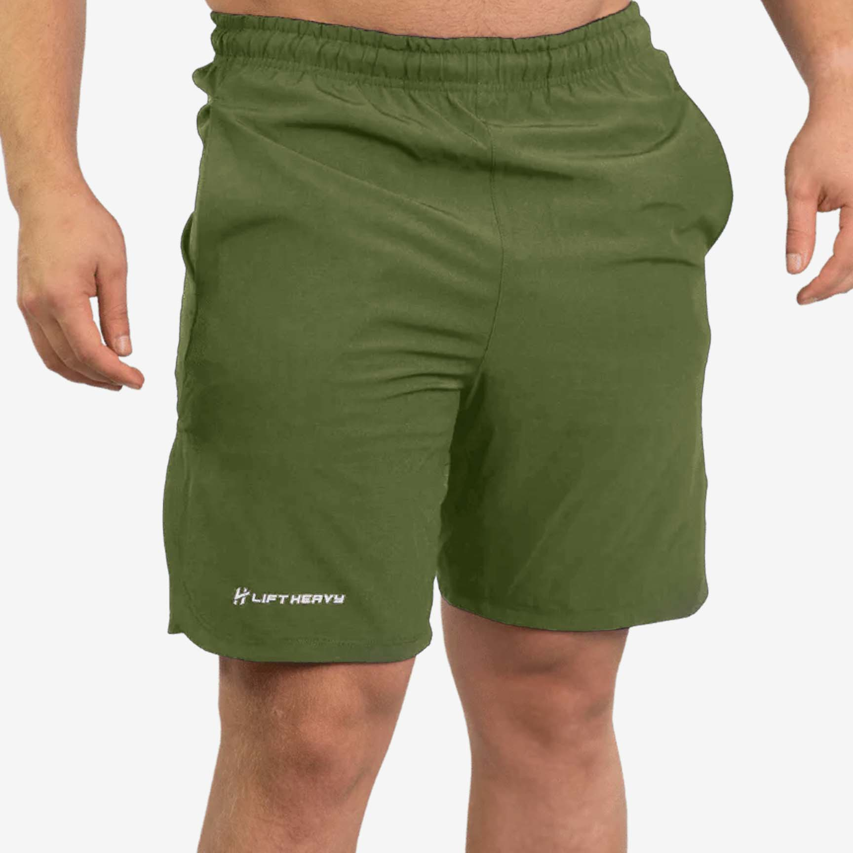 Lift Heavy Active Performance Shorts PERFORMSHORT-OLIVE