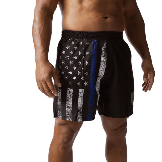 Short Born Primitive Thin Blue Line TRNGSHRTTBL