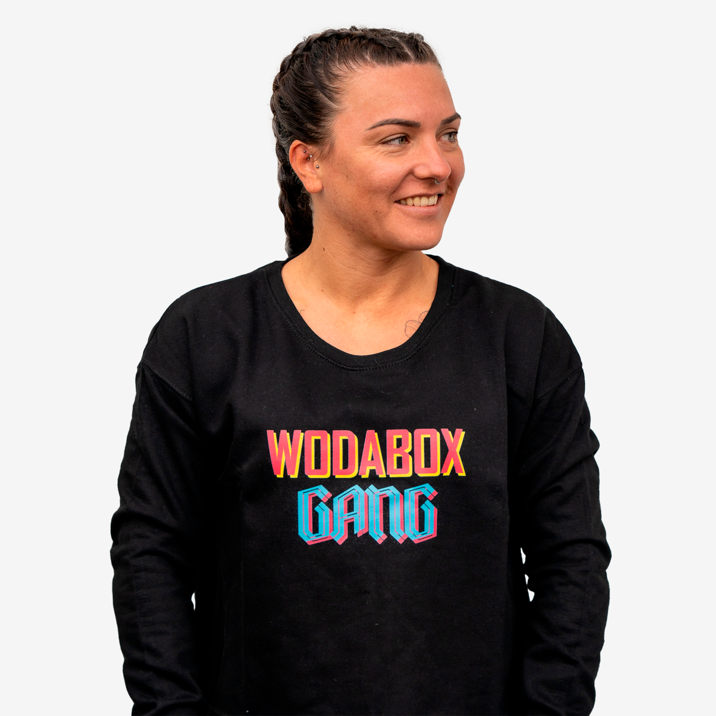CROP SWEAT WODABOX GANG WDBCROSWEGANG-BLACK